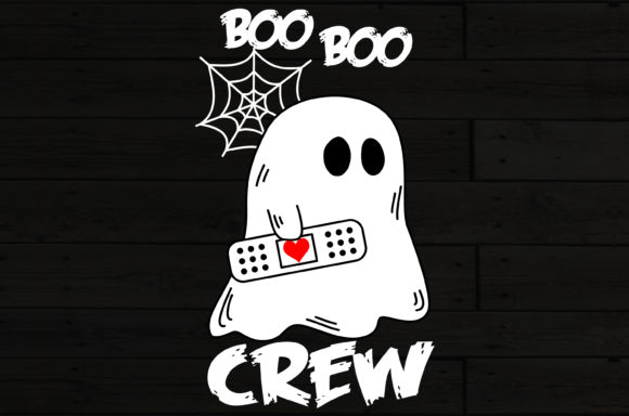 Boo Boo Crew Halloween Medical Ghost Graphics for Crafts