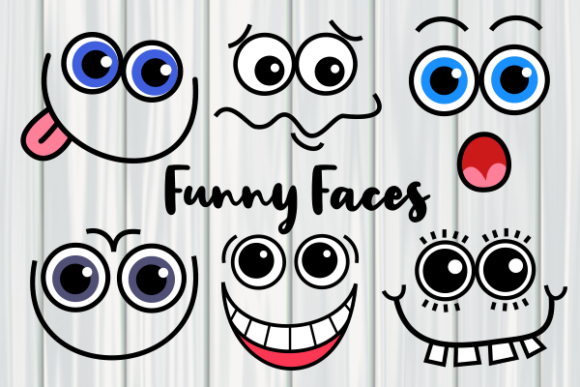 Fun Faces Graphics for Creative Crafts