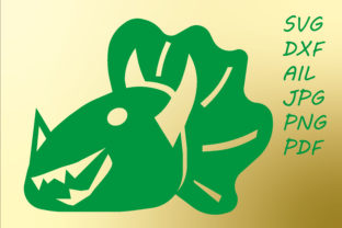 Funny Triceratops Graphics for Crafts