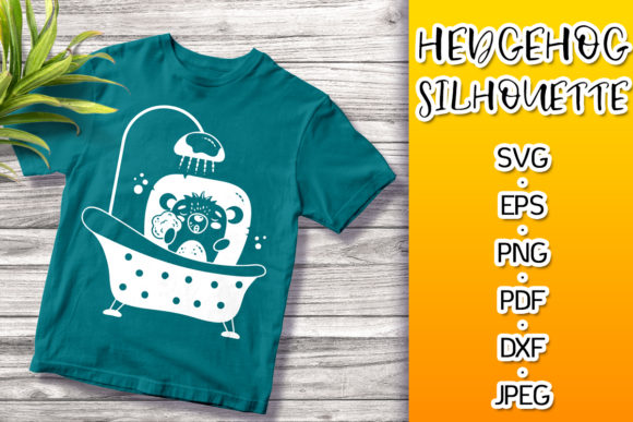 Hedgehog Silhouette Graphics for Crafts